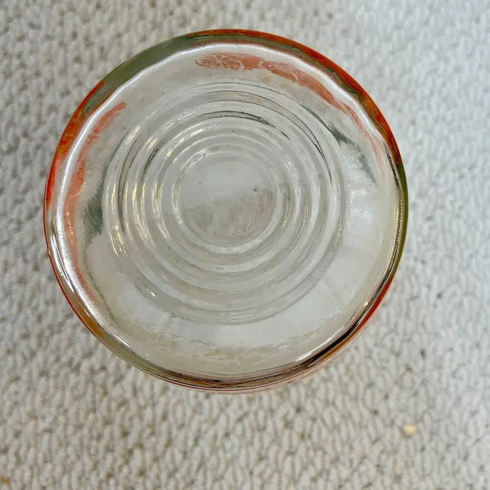 Oranges by Anchor Hocking Glass OJ Juice Container Carafe No Lid 40 oz 1960s/70s